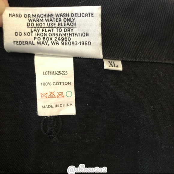 β’ New Christine Alexander Black Bejeweled Jean Vest Size XL Youβll sparkle! - Picture 12 of 16